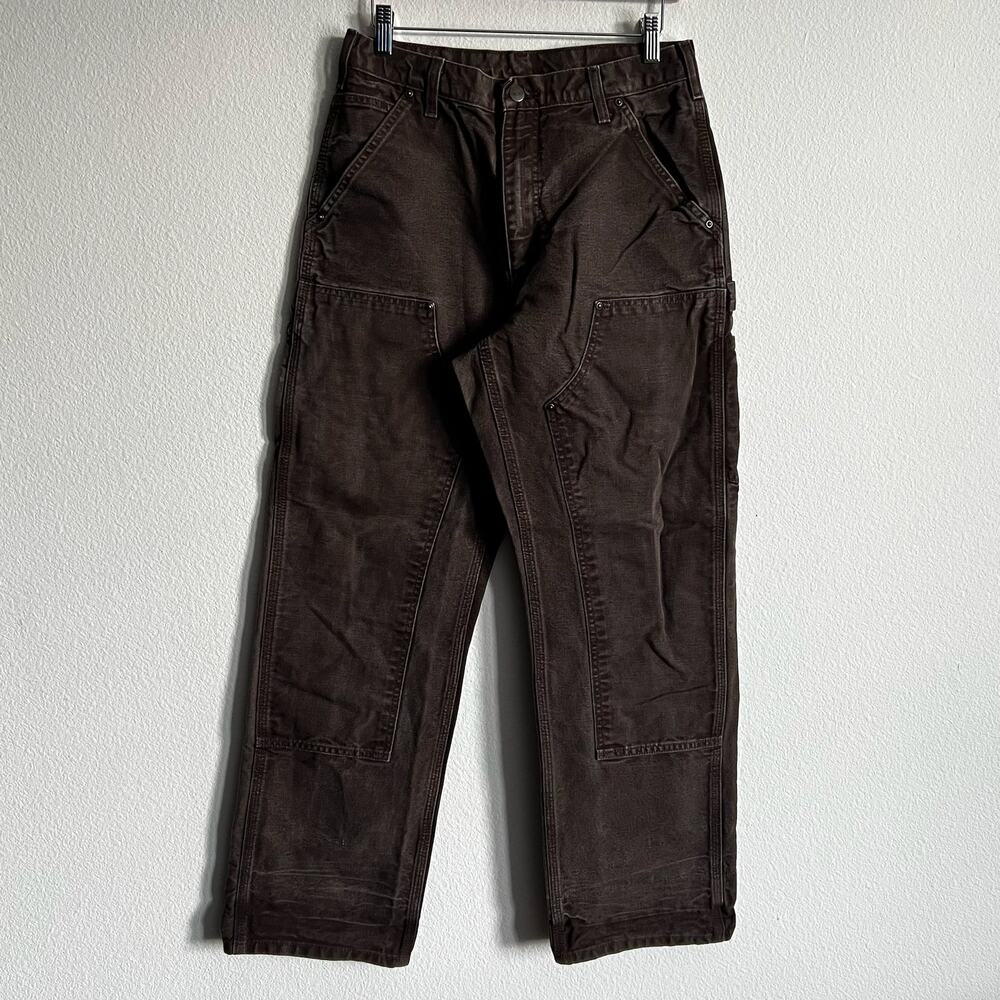 Carhartt B136 DKB brown double knee work wear carpenter pants